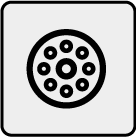 50%的壓縮即可起到密封（水、灰塵、空氣）的作用